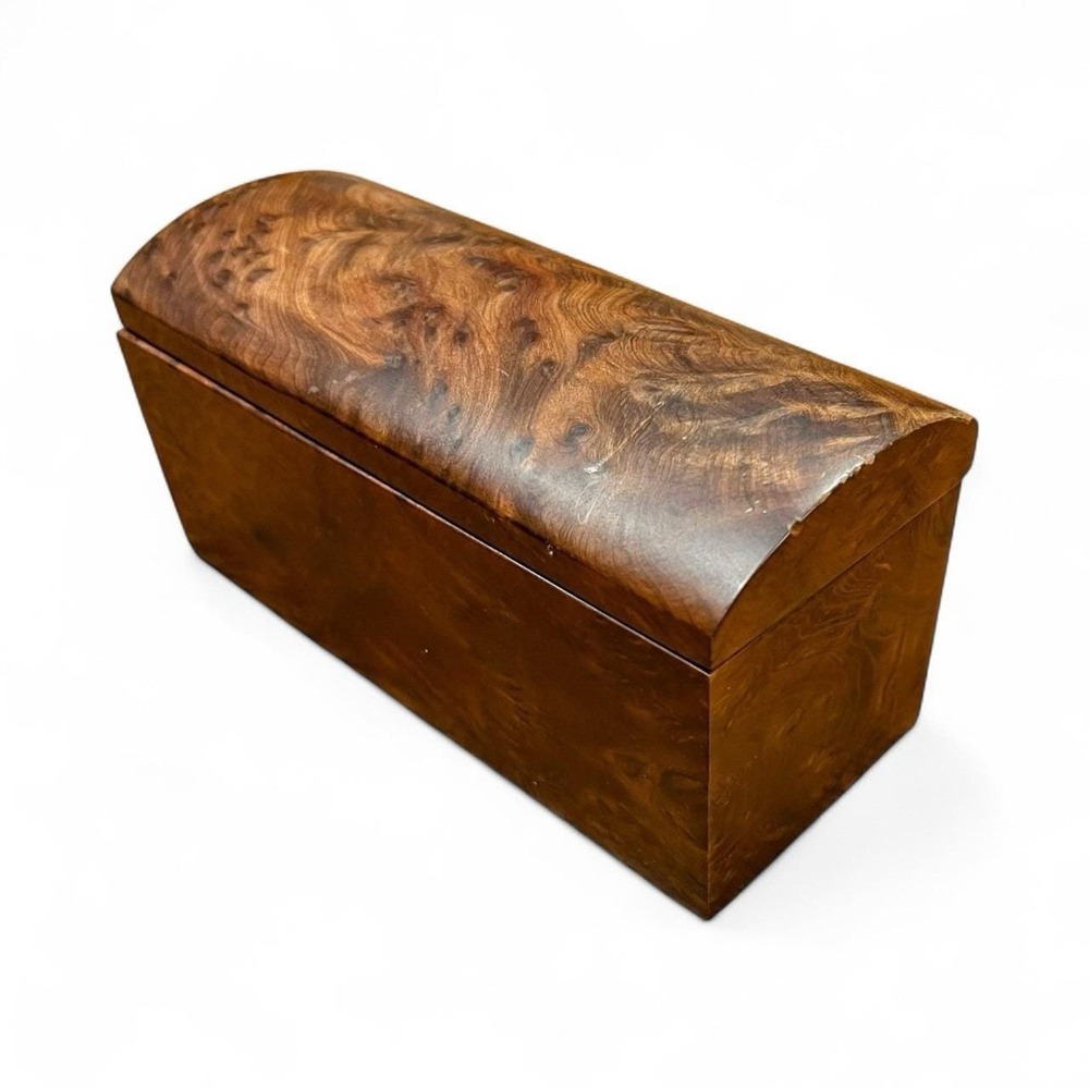 Michael Elkan Redwood Burl Wood Box Studio Art Signed Oregon Jewelry Keepsake - Picture 4 of 11